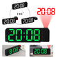 Projection Alarm Clock LED Digital Alarm Clock Large Number Display Bedside Alarm Clock Adjustable Brightness for Home Office