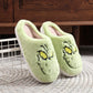 For Grinch Plush Slippers Warm Slip-on House Shoes Breathable Fluffy Home Slippers Cute Monster Slippers for Men Women