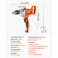 SucceBuy Drill Mixer 1/2in 5/8 in Corded Electric Drill Mixer Set Mixing Drills Machine D-Handle Handheld Cement Mixers