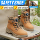 Rotary Button Waterproof Safety Shoes For Men Steel Toe Caps Male Indestructible Puncture-Proof Non Slip Security Work Boots