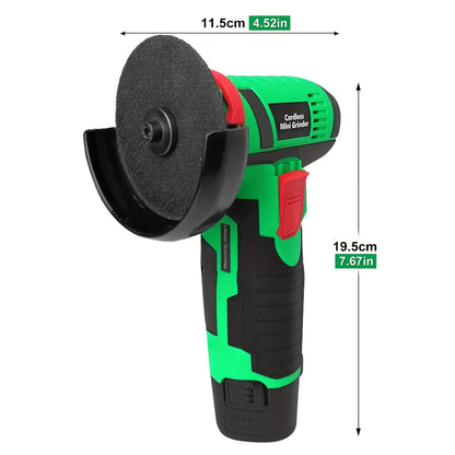 Polisher Angle Grinder Handheld Cordless Angle Grinder Car Polishing and Waxing Machine Car Cleaning and Waxing Car Repairin