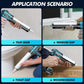 Seesii Cordless Caulking Gun 21V Battery Caulk Gun Electric Glue Gun 4 Speeds Auto Retract  Adhesive Gun Kit for Filling Sealing