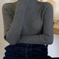 2025 Knit Jumpers Top Chic Autumn Winter Sweater Pullovers Women Long Sleeve Casual Turtleneck Warm Basic Sweater