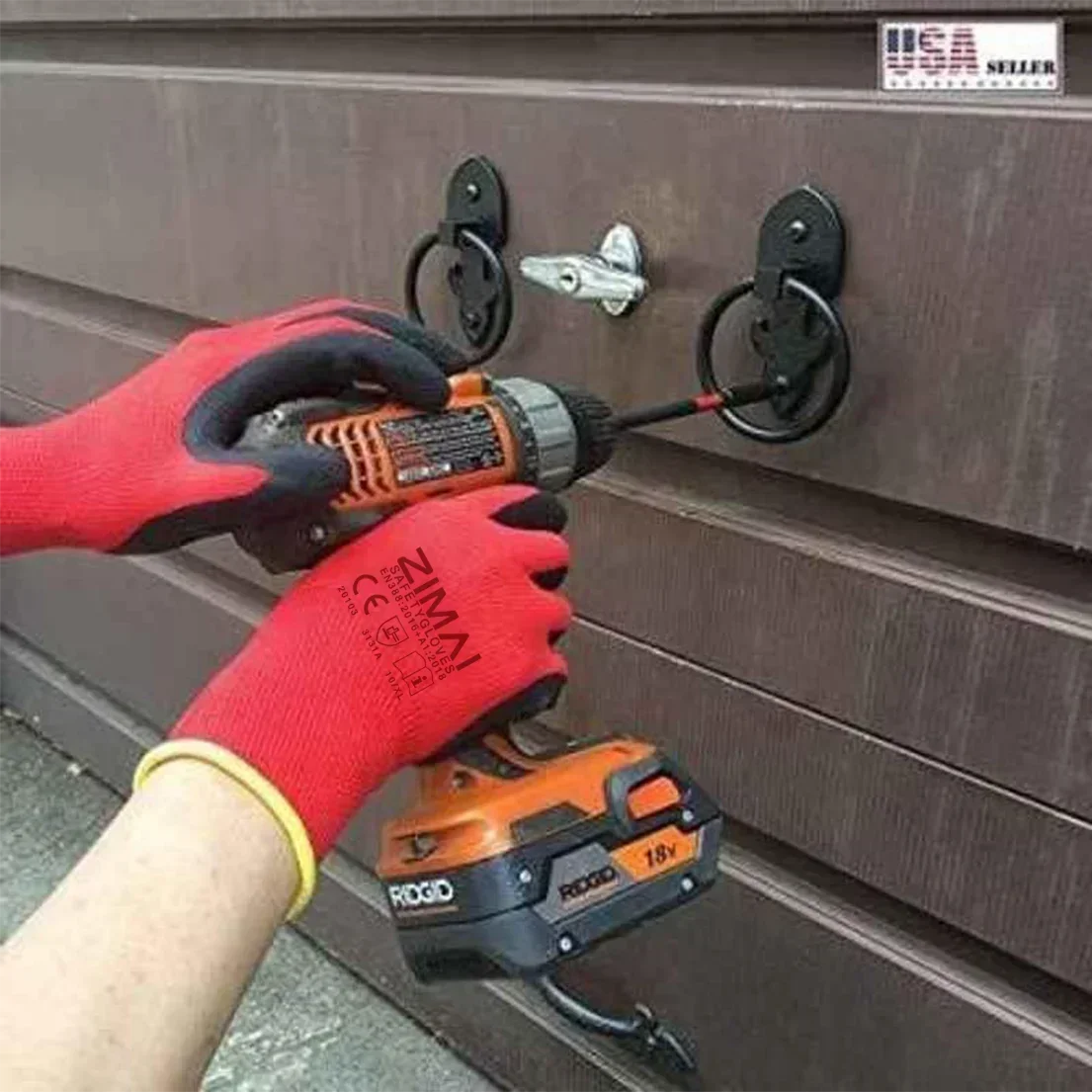 Zimai Latex Coated Work Gloves Gardening Gloves Anti-Slip Abrasion-Resistant Cut-Resistant Puncture-Resistant Work Gloves