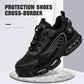 Steel toe cap, non-lacing, anti-impact and anti-puncture casual work shoes