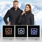 Heating Jackets Smart Thermostat Pure Color Hooded Heated Clothing Women Sportswear Heated Coat USB Heating Jacket For Camping