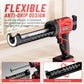 Seesii 20V Caulking Gun Cordless Adjustable 4 Speeds Electric Adhesive Gun Kit 10oz/300ml Battery Caulk Gun for Filling Sealing
