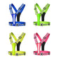 LED Running Vest USB Rechargeable Reflective Night Work Security Vest Adjustable Night Running Vest High Visibility Elastic Band