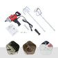 CNCEST 2400W Electric Drill Mixer W/ Dual-Pole Motor & Adjustable Speed Control, Corded Concrete Mixer for Cement,Slurry & Paint