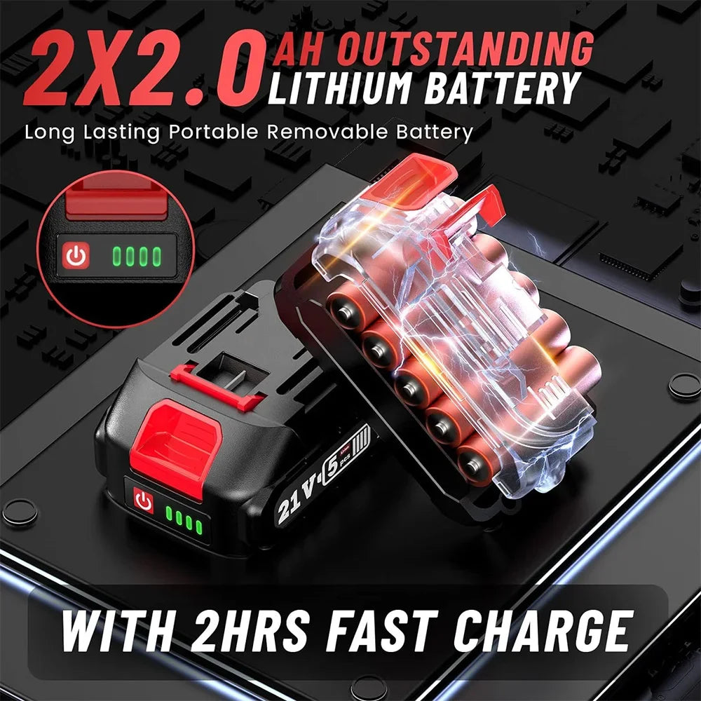 Seesii Cordless Caulking Gun 20V Electric Adhesive Gun 300ml Battery for Cement Glass Filling Sealing Power Tool Kits for Makita