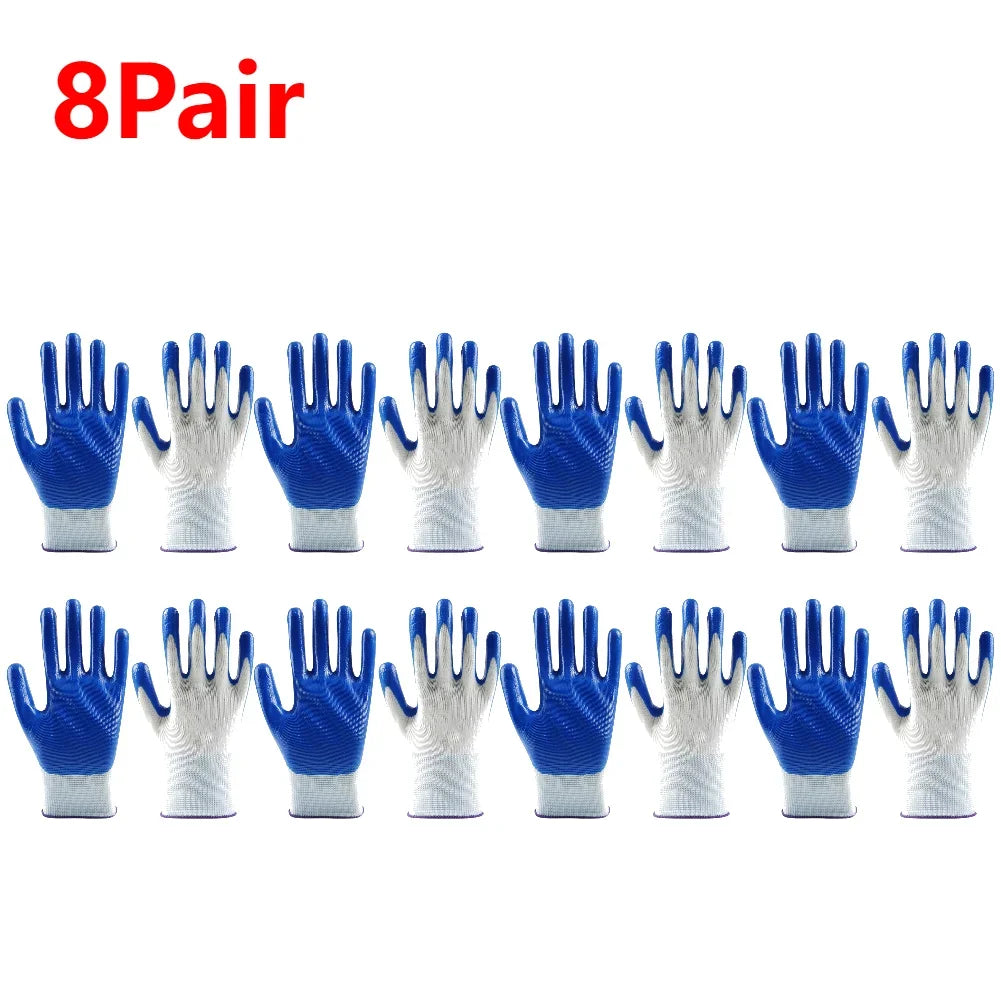 1-20Pairs Nitrile Gloves Safety Industrial Labor Work Gloves Wear-resistant Working Protective Gloves for Hands Protection