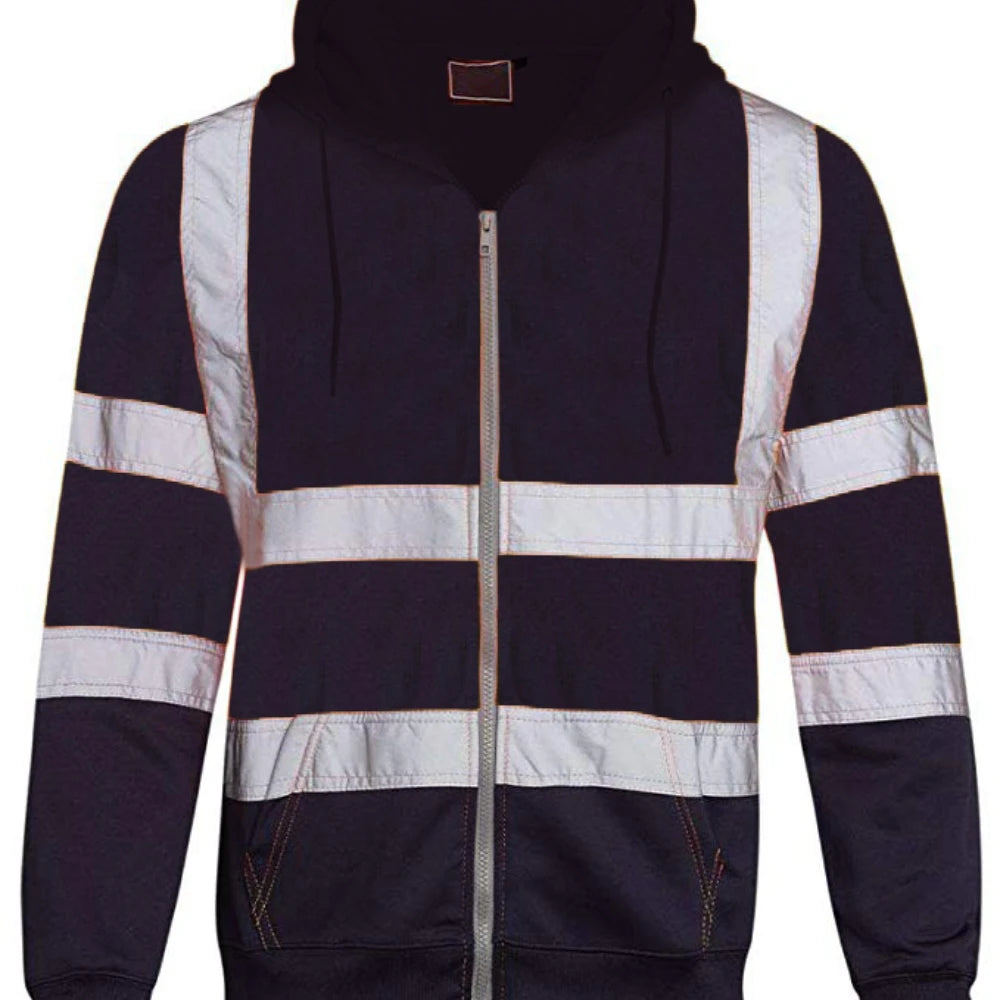 Men's reflective workwear, high-energy visible safety suit set, factory, environmental sanitation labor protection suit