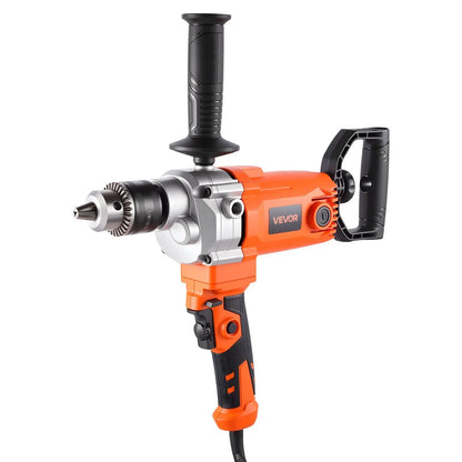 1200W Drill Mixer 5/8 inch 0-750 RPM Mixing Drills Machine with D-Handle 2-in-1 Handheld Cement Mixers for Cement Paint Fodder