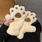 Cute Plush Thick Bear Paw Warm Gloves Claw Paw Plush Mittens Women JK Gloves Winter Outdoor Cosplay Gloves Couple Accessories