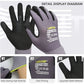 Work Gloves MicroFoam Nitrile Coated-6 Pairs,Seamless Knit Nylon Gloves,Gray Work gloves