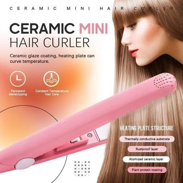 Ceramic Mini Hair Curler – Portable Automatic Curling Iron for Quick, Effortless Curls