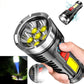 Brightest Flashlight 990000000 Lumens – Ultra-Powerful Rechargeable LED Torch with 4 Lighting Modes & Side COB Light